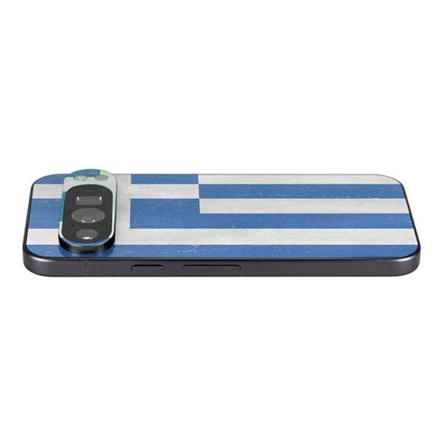 Greece Flag Distressed Google Pixel 9 Pro Skin